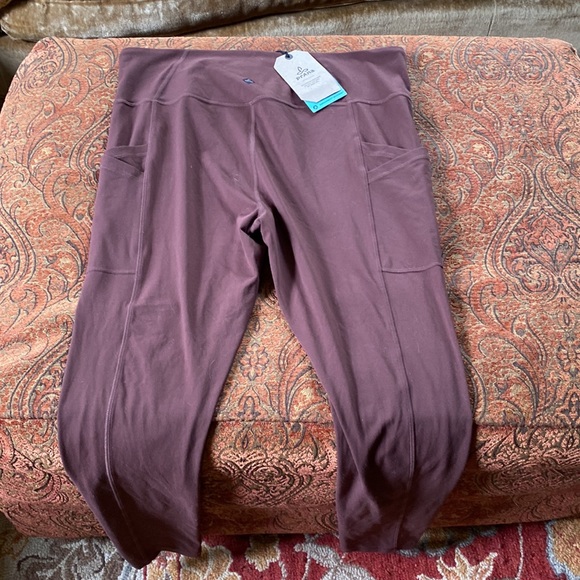 PrAna Electa Leggings tights yoga running cycling brown COCOA NEW NWT XL - Picture 5 of 8